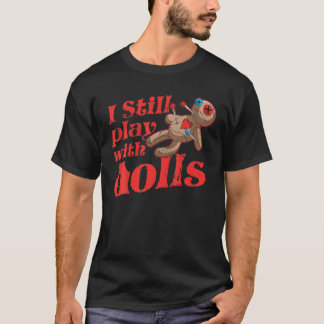 Camiseta Todavía Juego Con Muñecas - Voodoo Doll Halloween