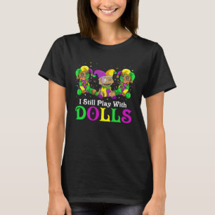 Camiseta Todavía Juego Con Muñecas Voodoo Mardi Gras Beads 
