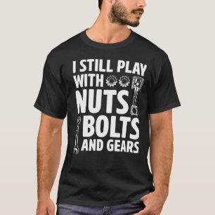 Camiseta Todavía Juego Con Tornillos De Tuerca Y El Trasero