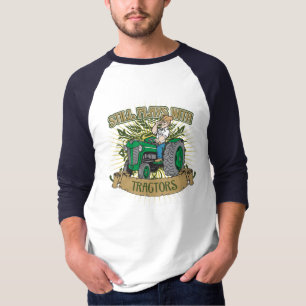 Camiseta Todavía juegos con los tractores verdes
