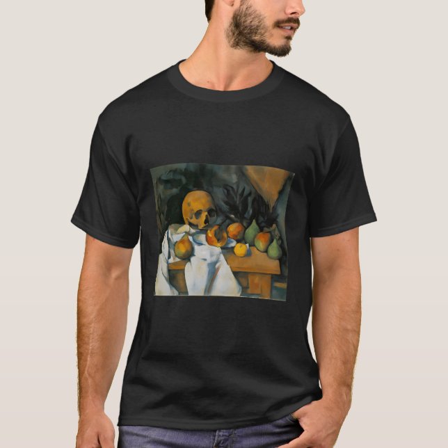 Camiseta Todavía La Vida Con El Calavero De Paul Cezanne (Anverso)