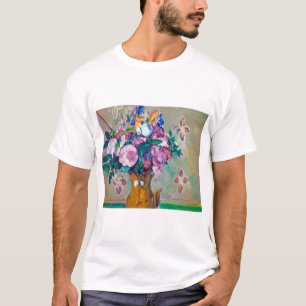 Camiseta Todavía la vida con flores, Paul Cezanne