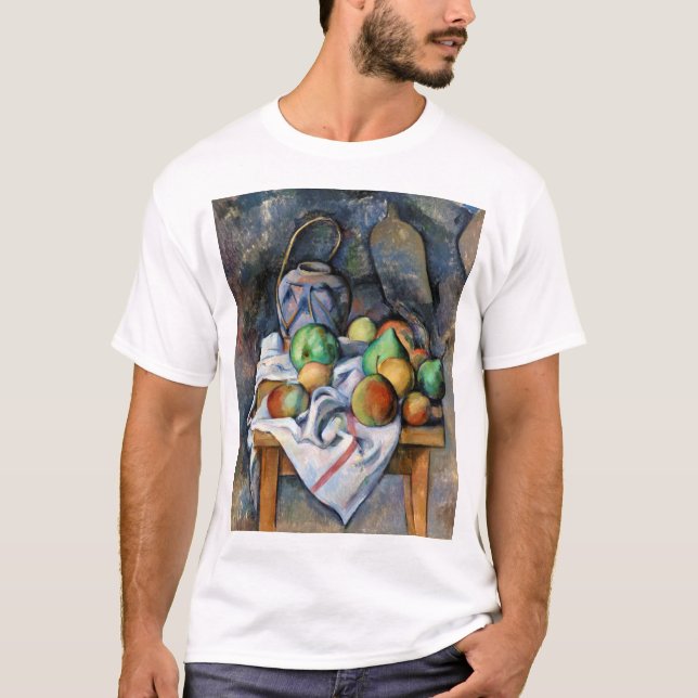 Camiseta Todavía la vida con las frutas, Paul Cezanne (Anverso)