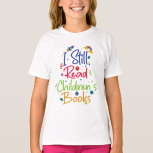 Camiseta Todavía leo libros para niños