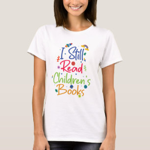 Camiseta Todavía leo libros para niños