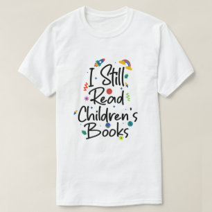 Camiseta Todavía leo libros para niños