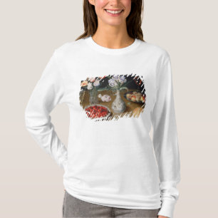Camiseta Todavía lirios, tulipanes, cerezas y fresas