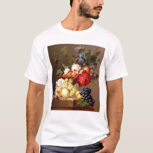 Camiseta Todavía vida con la fruta y las flores