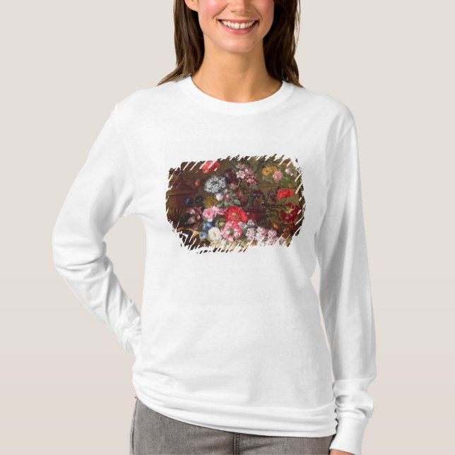 Camiseta Todavía vida con las flores (Anverso)