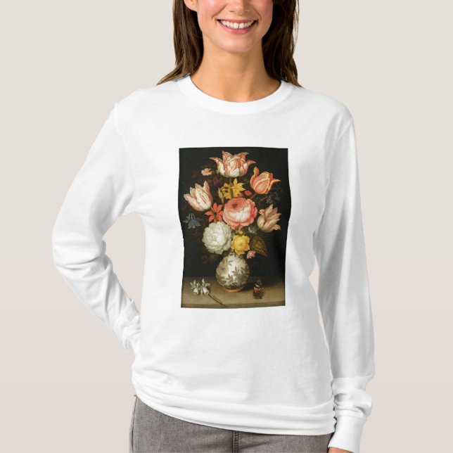 Camiseta Todavía vida con las flores (Anverso)