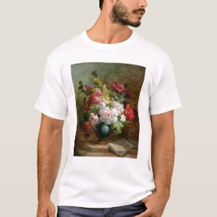 Camiseta Todavía vida con las flores y la partitura