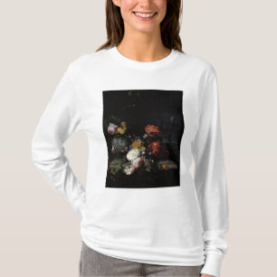 Camiseta Todavía vida con las flores y los insectos