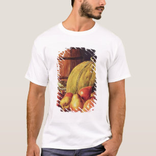 Camiseta Todavía vida con las peras, el melón y el barril