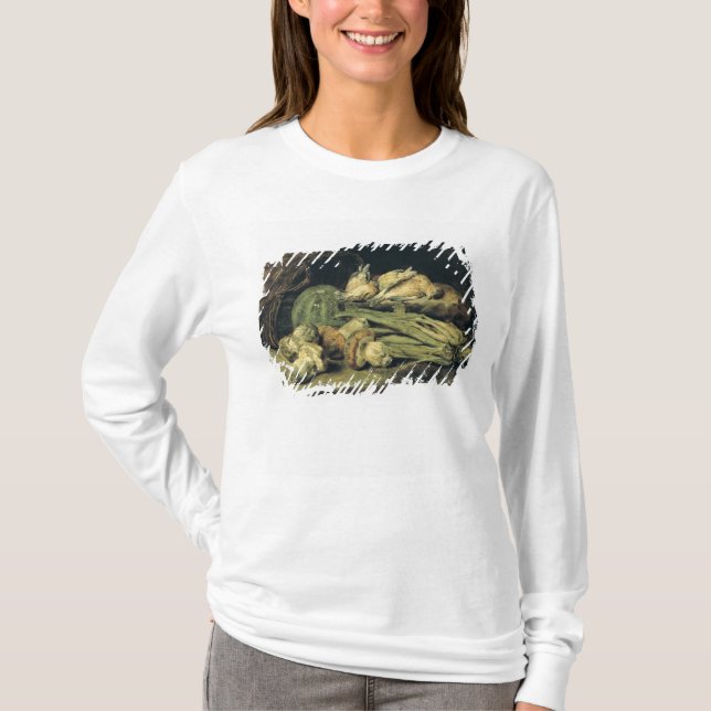 Camiseta Todavía vida con las setas (Anverso)