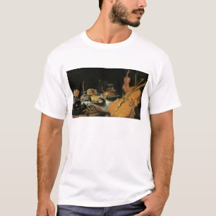 Camiseta Todavía vida con los instrumentos musicales, 1623
