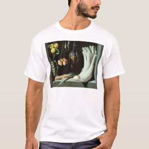 Camiseta Todavía vida con los pájaros muertos, fruta y