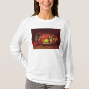 Camiseta Todavía vida con manzanas y una granada