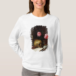 Camiseta Todavía vida con un cráneo