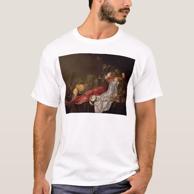 Camiseta Todavía vida de la fruta y de una langosta (Anverso)