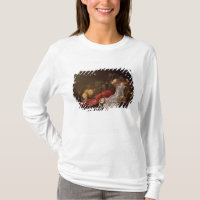 Todavía vida de la fruta y de una langosta