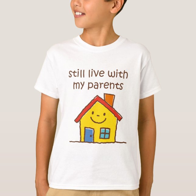 Camiseta Todavía viva con mis padres (Anverso)