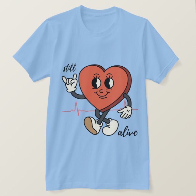 Camiseta todavía vivo (Anverso del diseño)