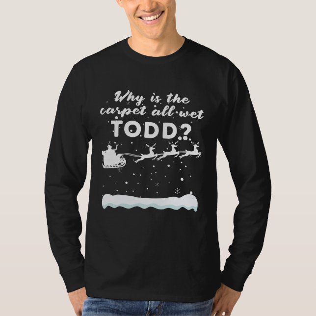 Camiseta Todd And Margo Couples Holiday Ugly Christmas (Anverso)