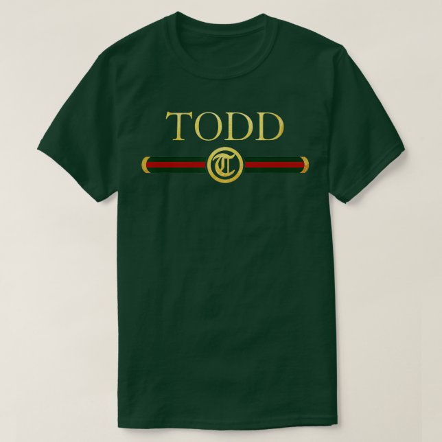 Camiseta Todd Name Personalized Royal Luxury Gift Hombres M (Diseño del anverso)
