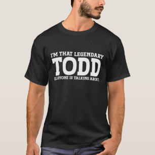 Camiseta Todd Surname Funny Team Family Apellido Todd T Sh