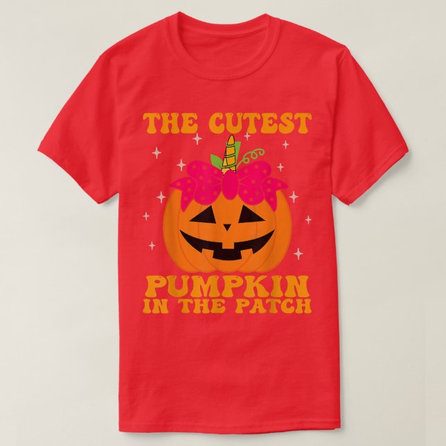 Camiseta Toddle Chica de calabaza de Halloween de JackOLant (Diseño del anverso)
