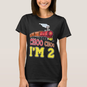 Camiseta Toddler Cute Train Lover B Day Im 2 Choo