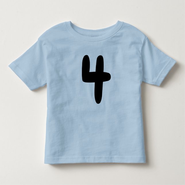 Camiseta TODDLER DE 4 AÑOS (Anverso)