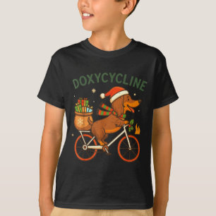 Camiseta Toddler Doxiciclina Dachshund de pelo largo Navida