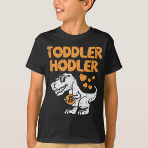 Camiseta Toddler Hodler Trex Bitcoin BTC Crypto Cryptocurre