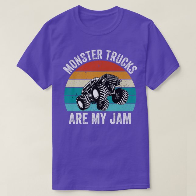 Camiseta Toddler Monster Truck Are My Jam Costume Women Boy (Diseño del anverso)