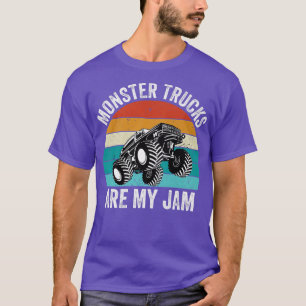 Camiseta Toddler Monster Truck Are My Jam Costume Women Boy