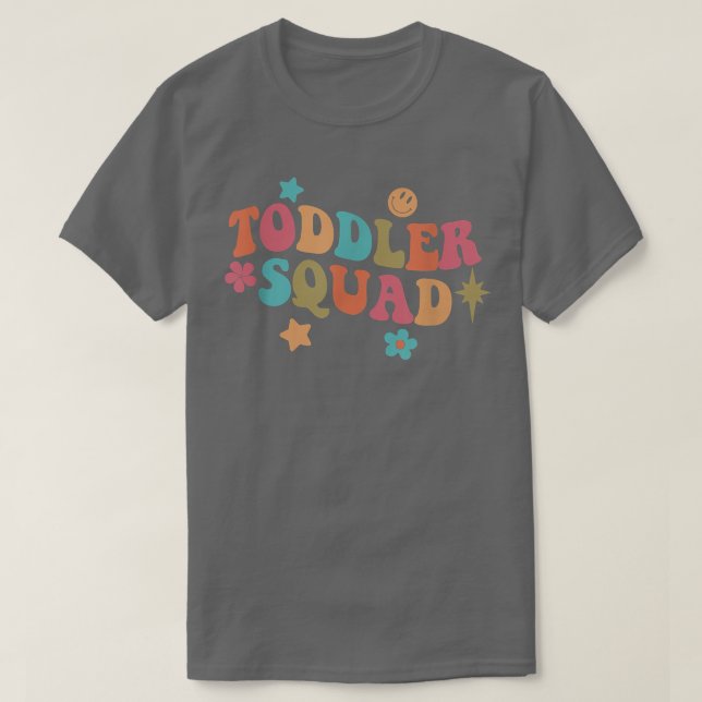 Camiseta Toddler Squad Daycare Teacher Educator Early Child (Diseño del anverso)