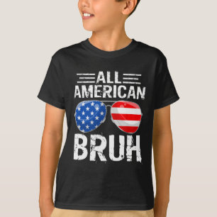 Camiseta Todo americano hermano feliz 4 de julio chicos pat