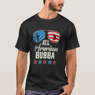 Camiseta Todo americano pescando Bubba 4 de julio bandera d