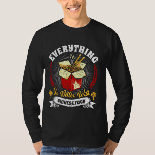 Camiseta Todo asiático es mejor con la comida china