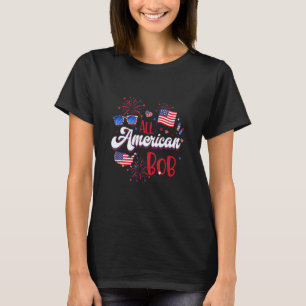 Camiseta Todo Bob americano Mujeres Bandera americana 4 de