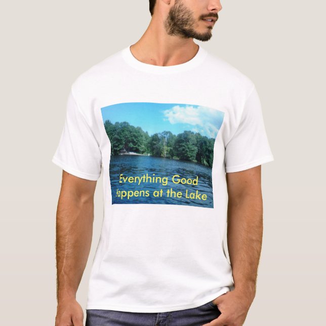 Camiseta Todo bueno sucede en el lago (Anverso)