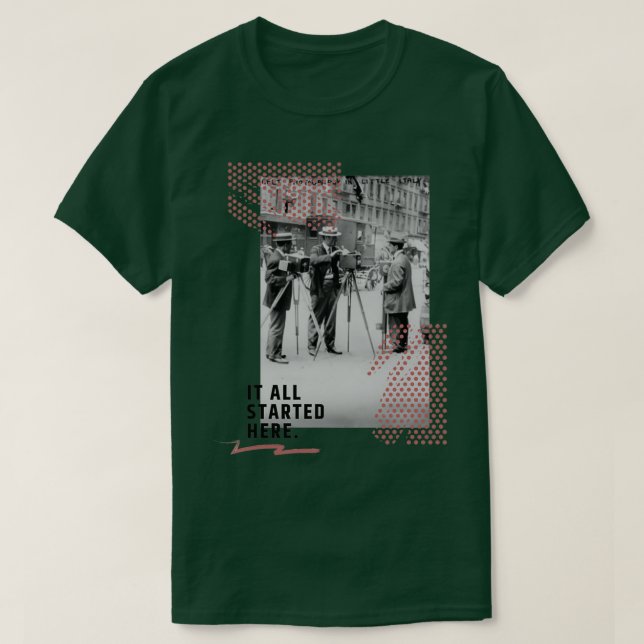 Camiseta Todo comenzó aquí (Diseño del anverso)