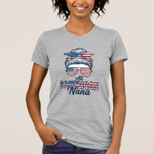 Camiseta Todo diseño vectorial de Nana Patriótica Americana