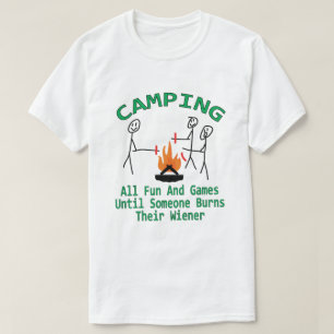 Camiseta Todo Diversión Y Juegos Hasta Que Alguien Quema A