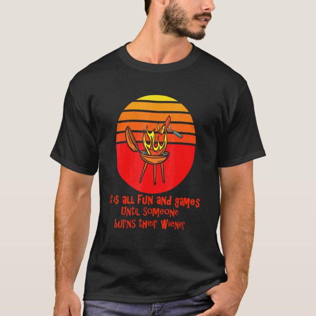 Camiseta Todo Diversión Y Juegos Hasta Quemar El Sunset Des (Anverso)