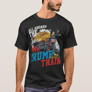Camiseta Todo divertido a bordo del tren de Trump en Estado