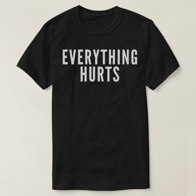 Camiseta Todo duele (Diseño del anverso)