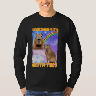 Camiseta Todo Duele Y El Capibara Cansado