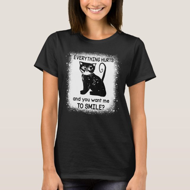 Camiseta Todo Duele Y Quieres Que Sonría Negro C (Anverso)